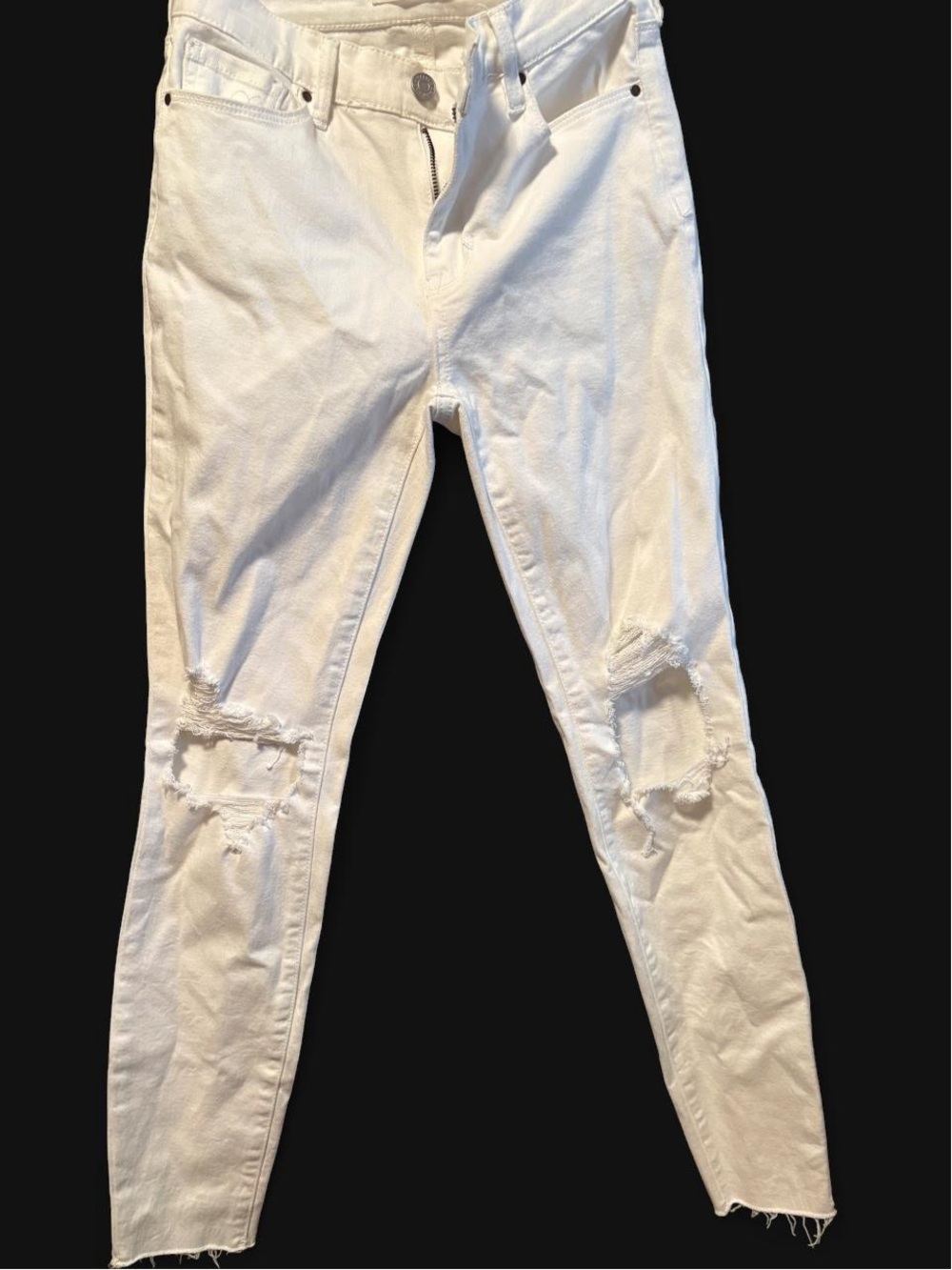 PacSun White High-Rise Distressed Jeans Size 24 New With Tags